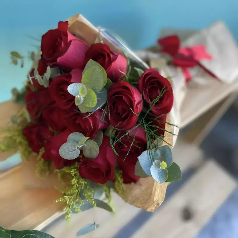 Buquê rosas vermelhas