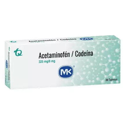ACETAMINOFEN / CODEINA CAJA X 20 TAB