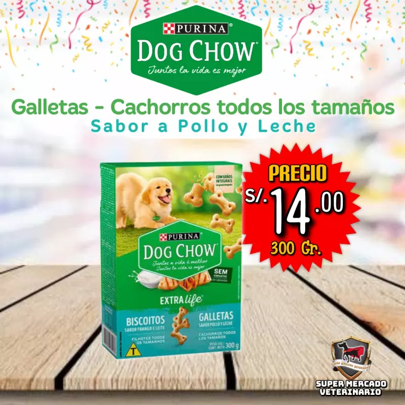 DOG CHOW Cachorros 300 GR Todas Raz