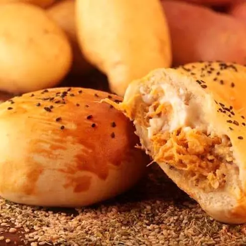 Pão de batata com frango