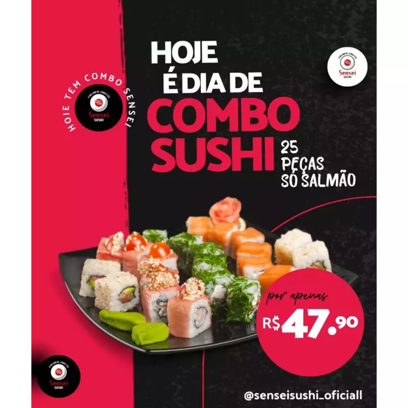COMBO DE SALMÃO 25 PEÇAS