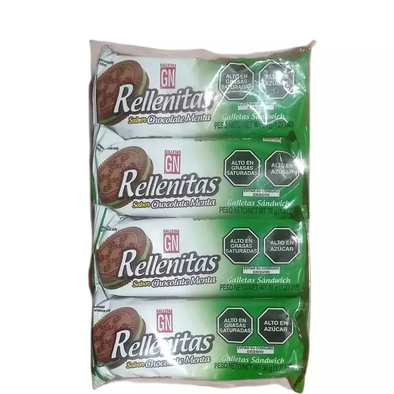 Rellenitas chocolate menta
