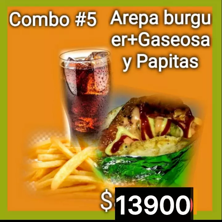 Combo #5 full Arepaburguer
