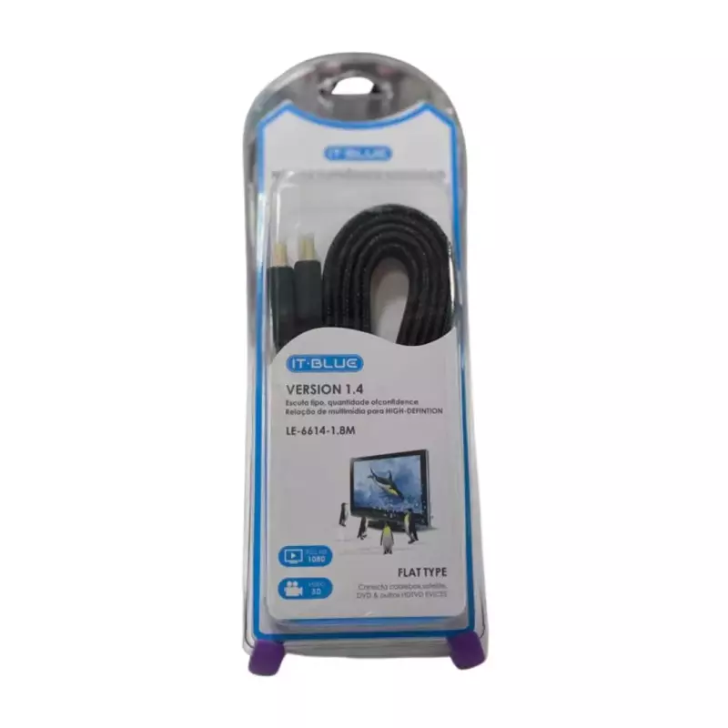 CABO HDMI IT-BLUE FLAT 1.8M LE-6614