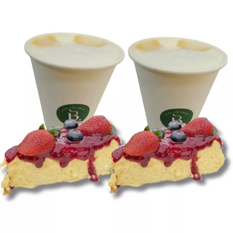 Combo 2 Tarta Vasca + 2 capuccinos