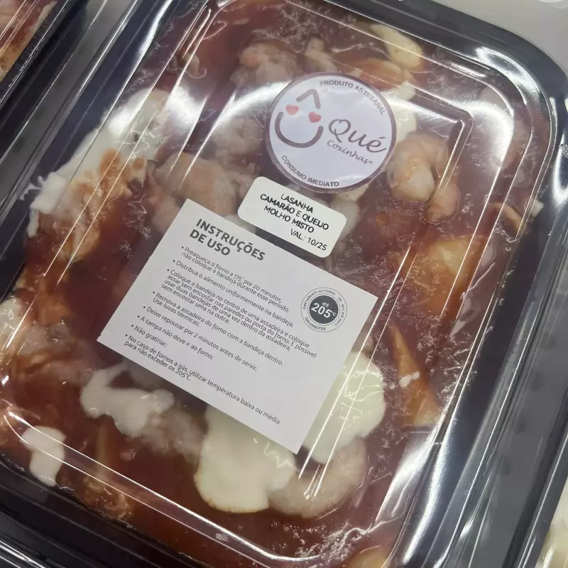 Lasanha Camarão molho misto