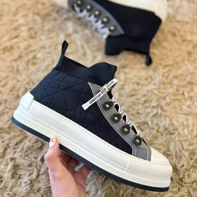 TENIS DIOR BOOT BLACK-GREY