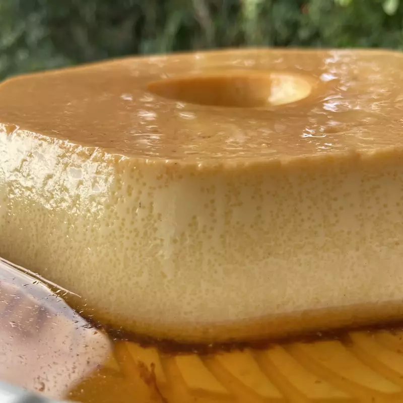 PUDIM DE LEITE CONDENSADO E BAUNILHA