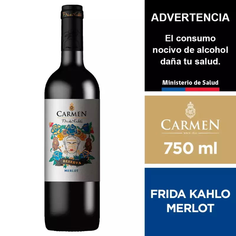 Vino Carmen Frida Kahlo Rva Merlot 1