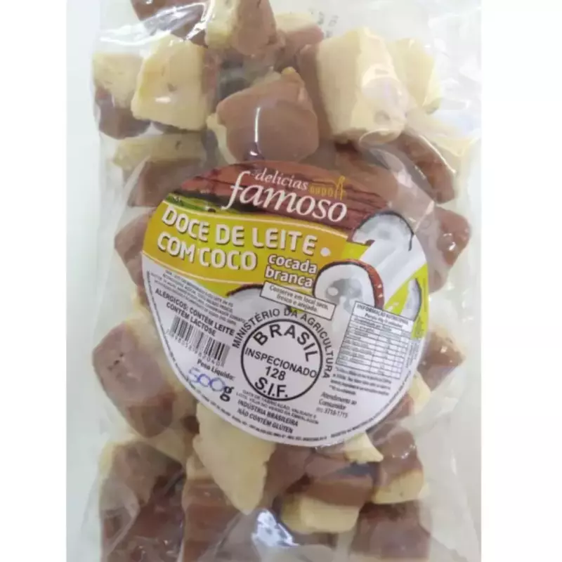DOCE DE LEITE EM CUBOS C/CHOCOLATE