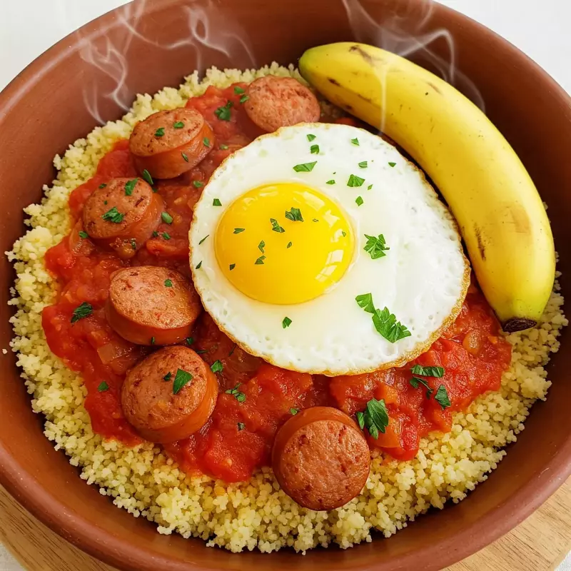 Cúscus de Salsicha ao Molho