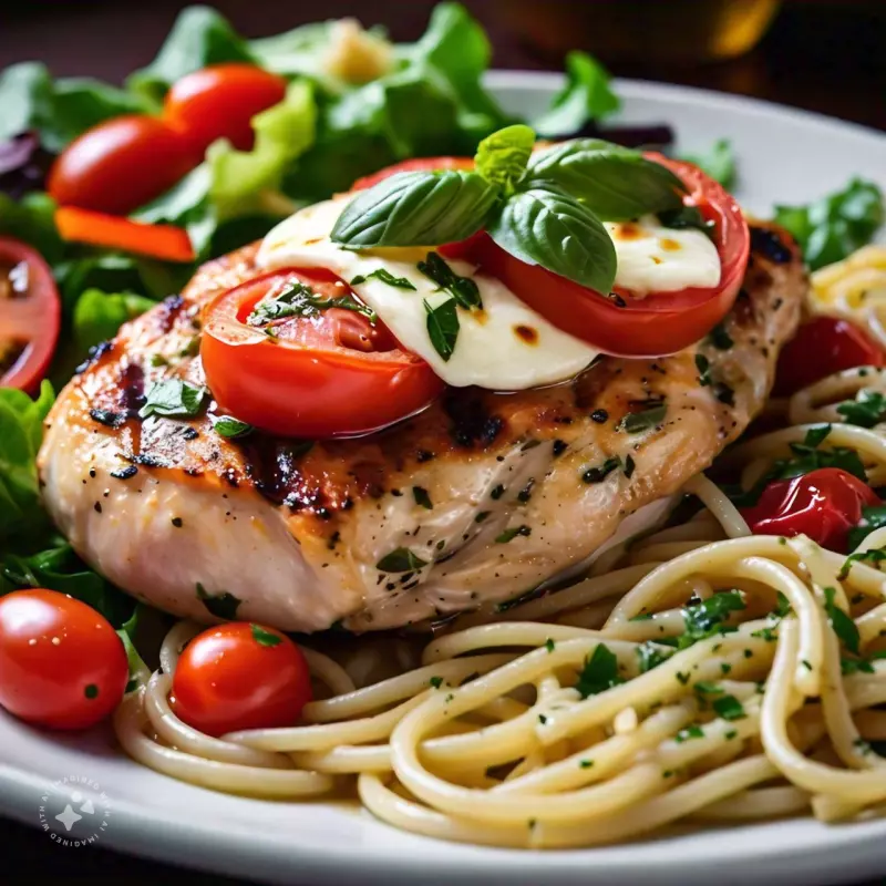 FILETE DE POLLO A LA CAPRESA🥗