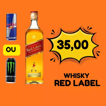 COPÃO DE RED LABEL C/REDBULL/MONSTER