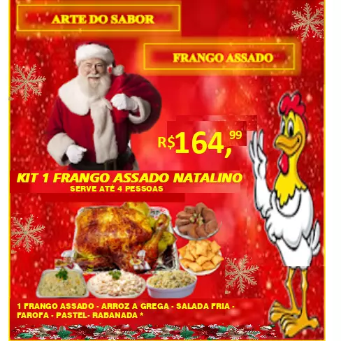 KIT 1 FRANGO ASSADO NATALINO