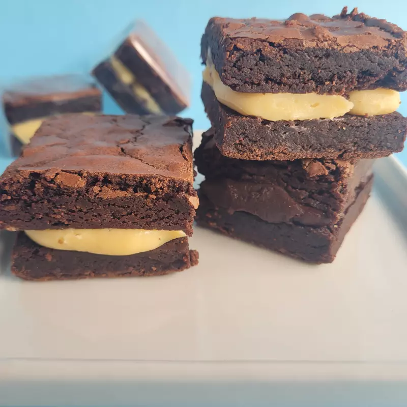 Trio de Sanduiches de Brownie