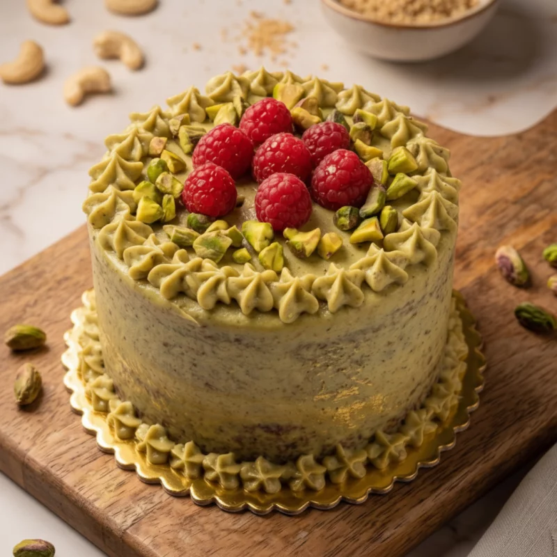 VAINILLA, PISTACHO Y BERRIES KETO