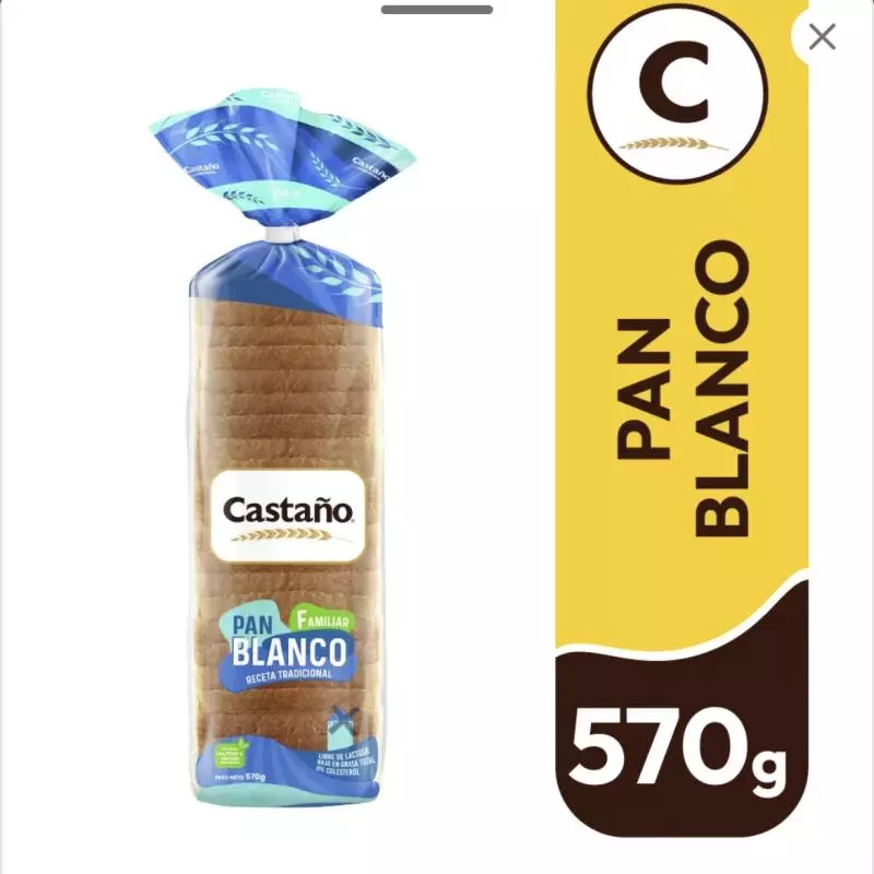 Pan blanco 570grs castaño