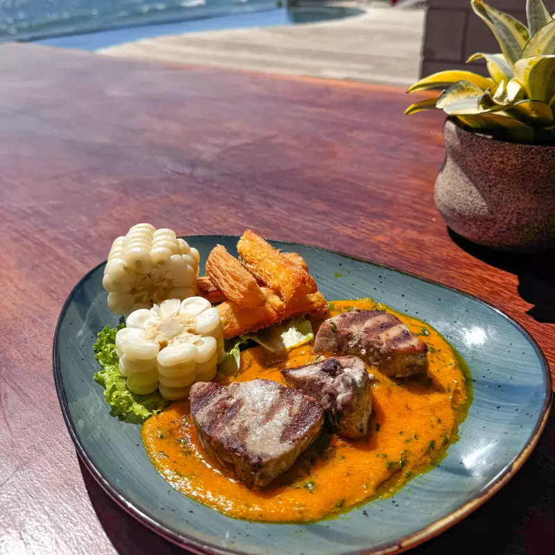 Tuno braseado sobre Marea del Chef