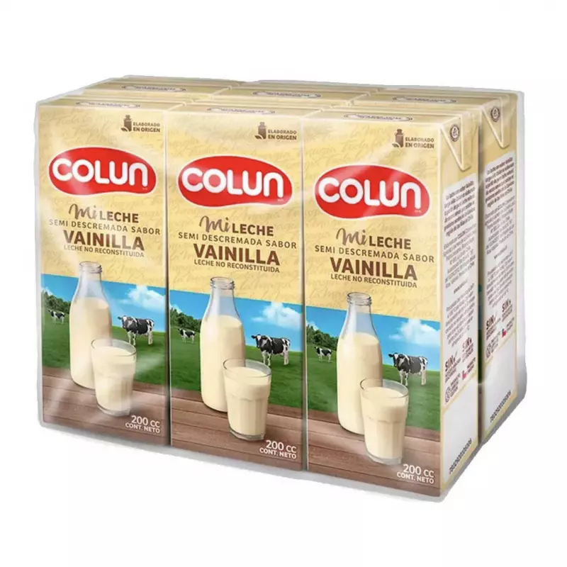 Pack leche Colun vainilla