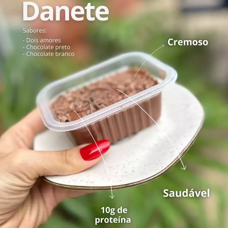 Danette de Chocolate Meio Amargo