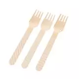 Garfo de Madeira Branco