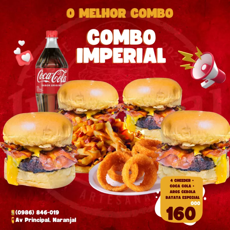COMBO IMPERIAL 4 burguer