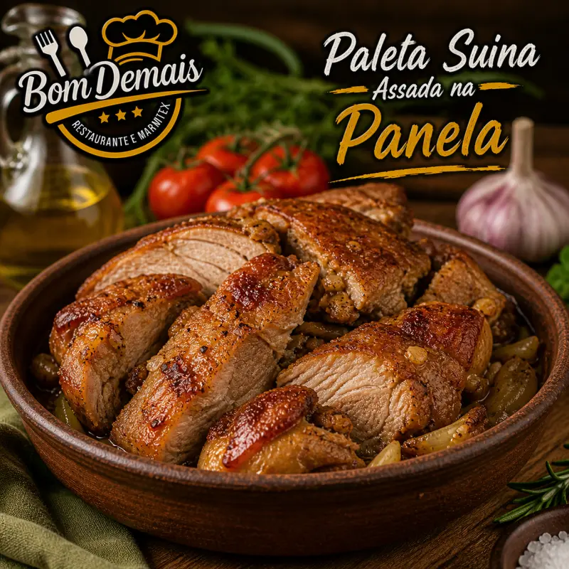 PALETA SUÍNA ASSADA NA PANELA