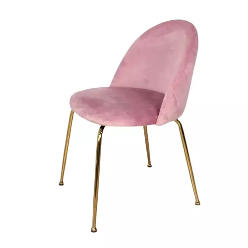 Silla Frank pana pata dorada Rosa