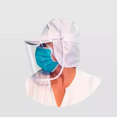 Protector facial tipo gorro