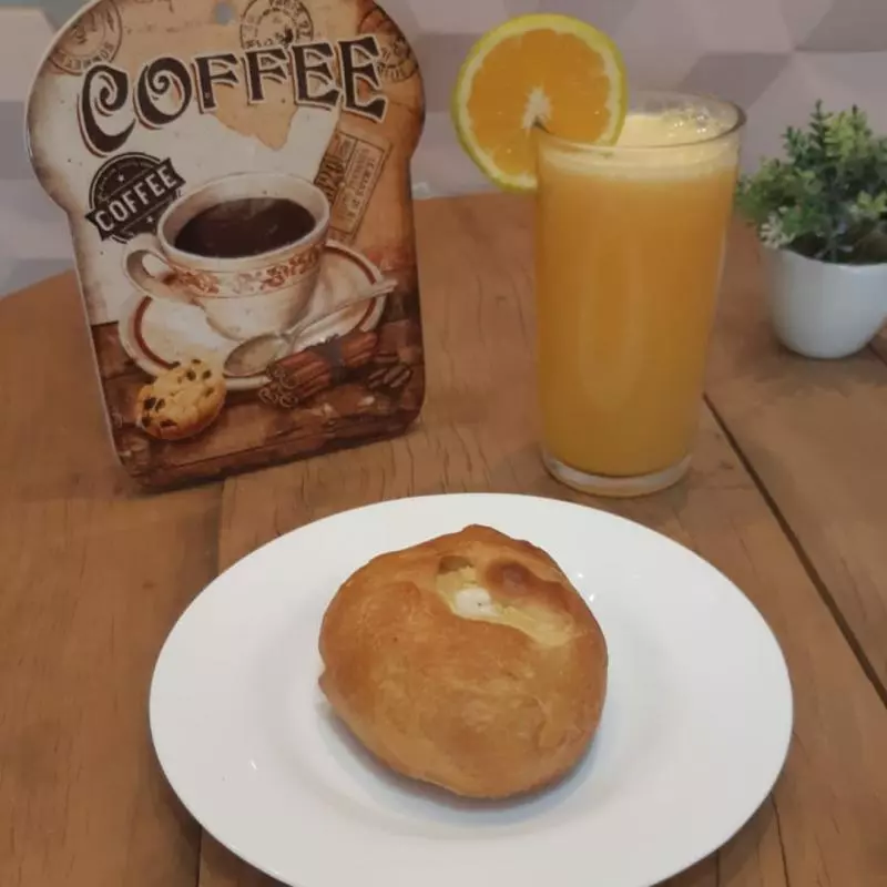 PÃO DE BATATA COM FRANGO