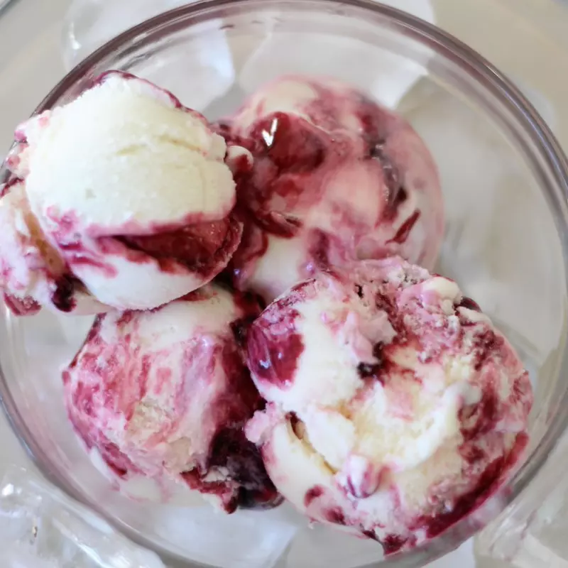 Sorvete Iorgute grego com cereja l