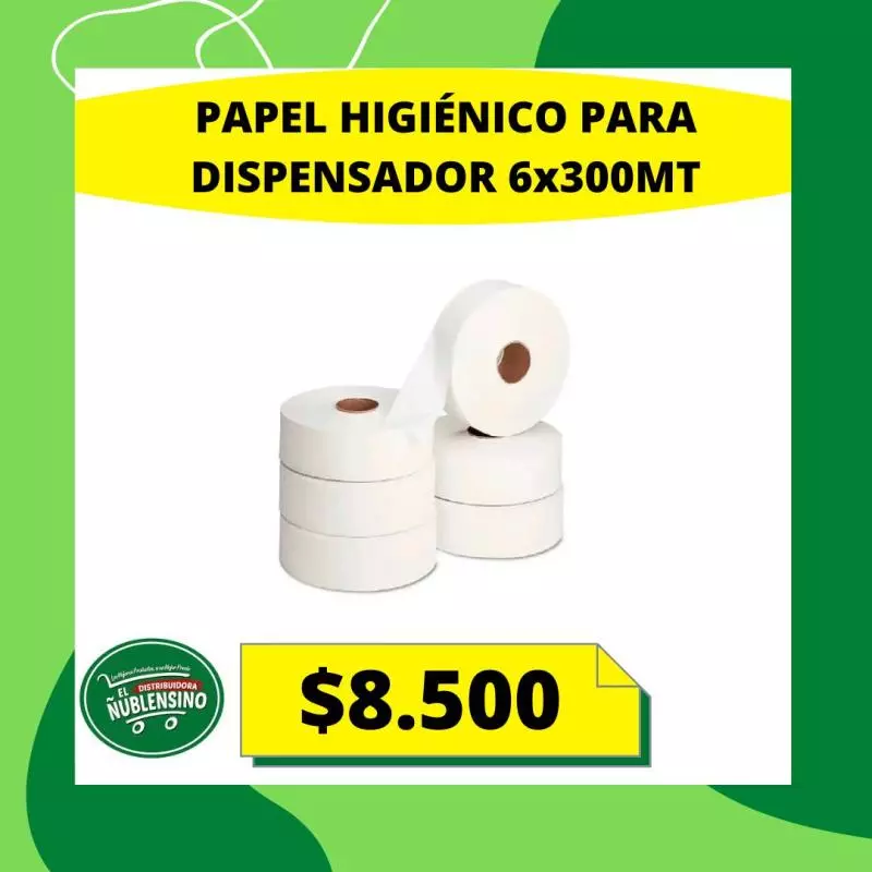 Manga papel higiénico  6x300mtrs