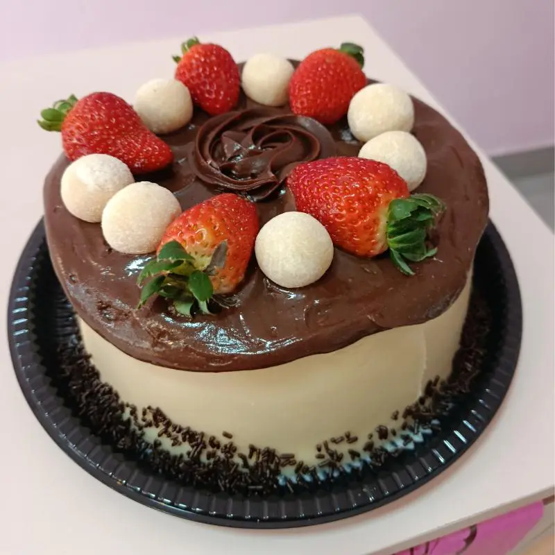 Bolo vulcão chocolate