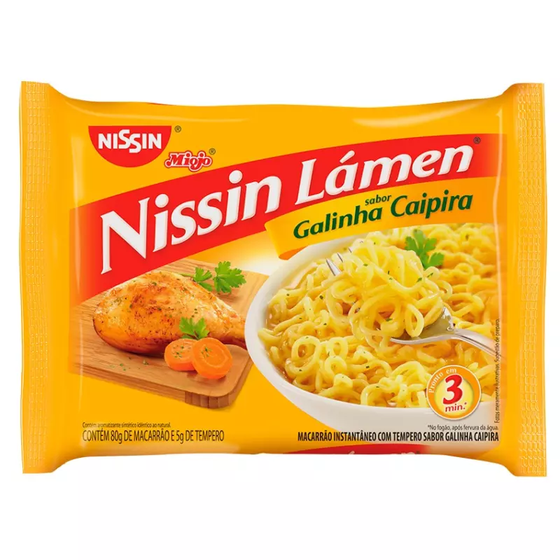 Miojo Nissin Galinha Caipira 85g