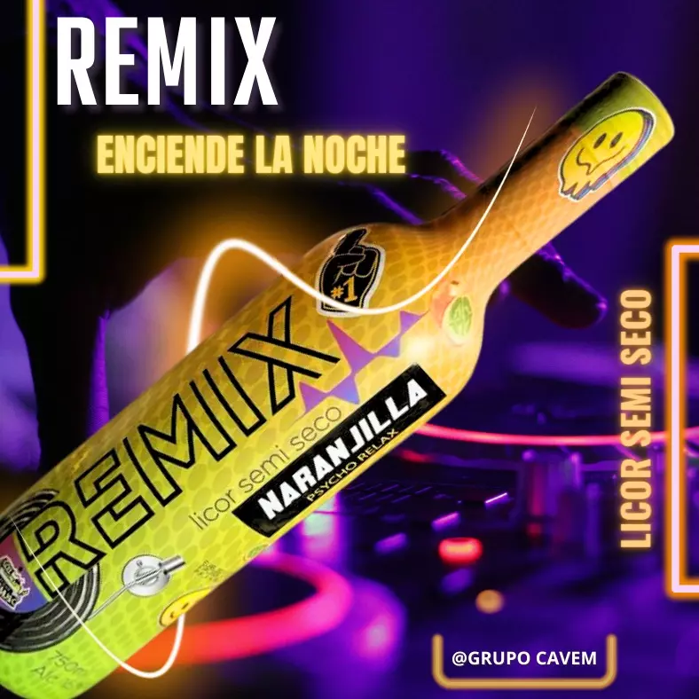 LICOR REMIX SEMI SECO SABOR A NARANJ