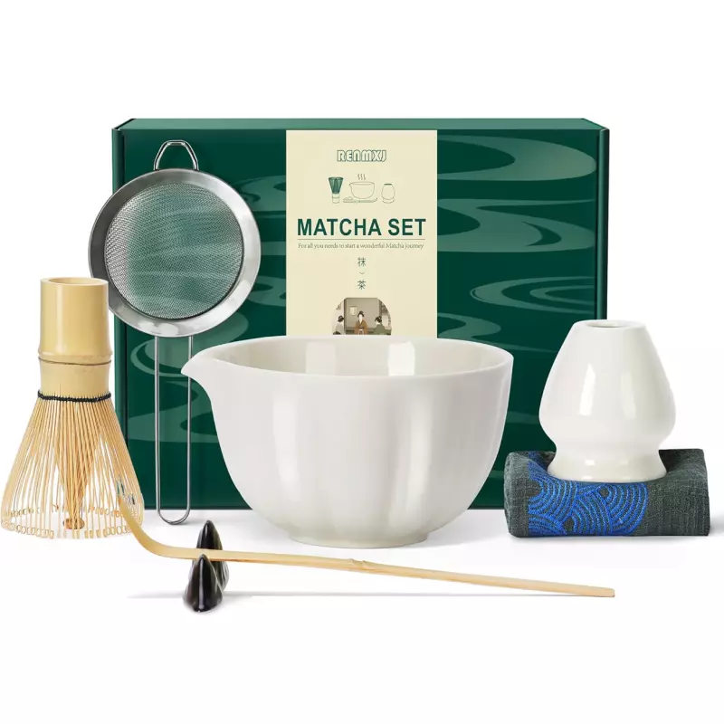 Set para Matcha. Blanco