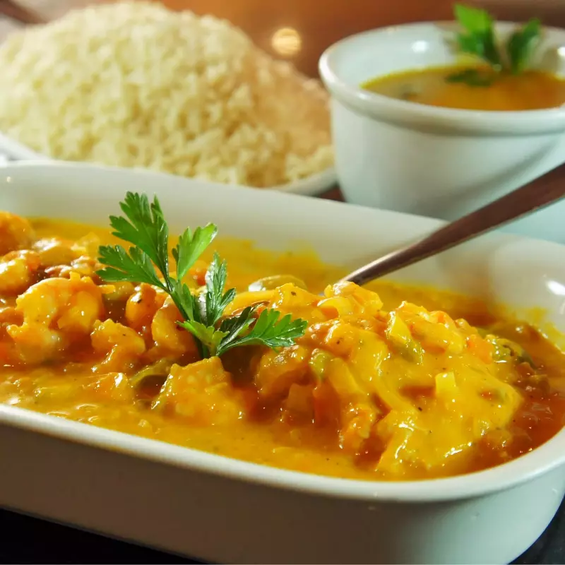 Moqueca de Peixe com Camarão