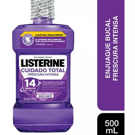 LISTERINE CUIDADO TOTAL 500 ML