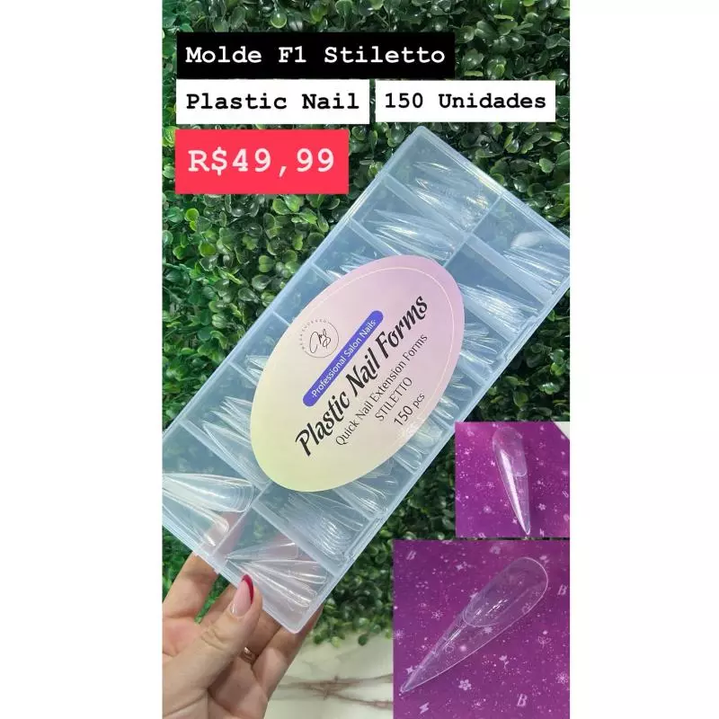 Molde F1 Plastic Nails  Stiletto