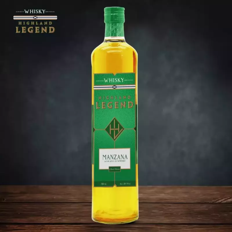 WHISKY HIGHLAND LEGEND MANZANA 750ML