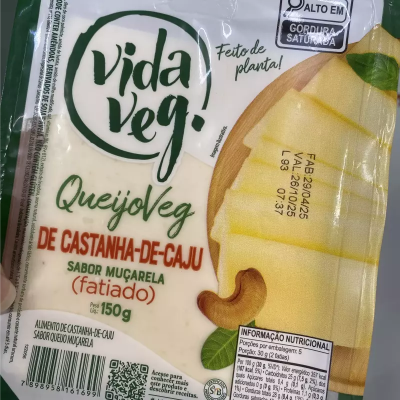 Queijo veg (fatiado)
