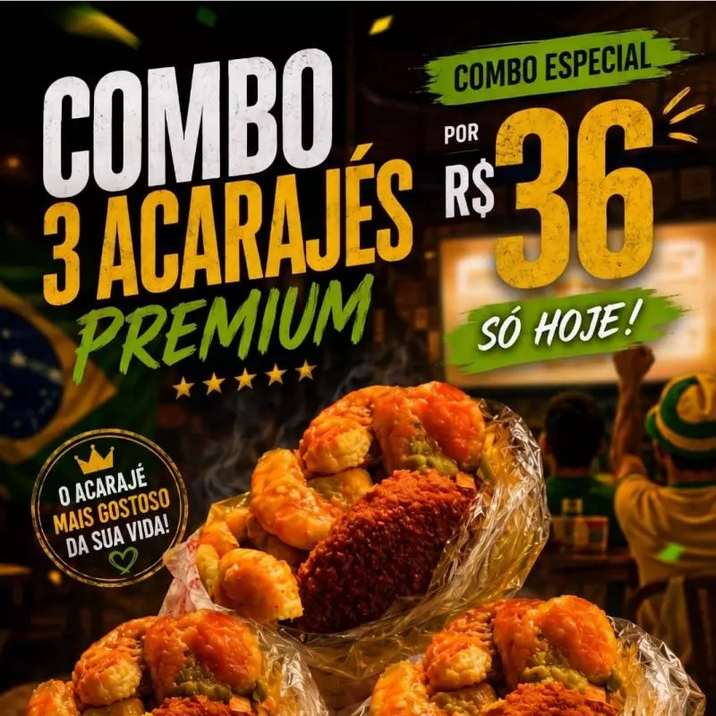 Combo 3 Acarajés Premium