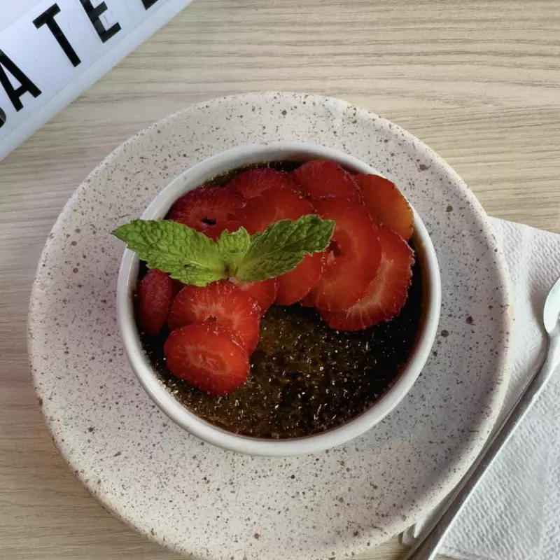 Cream brule de chocolate