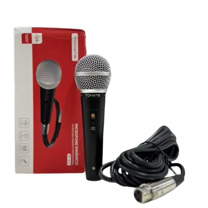 MICROFONE C/FIO TOMATE MT-1012