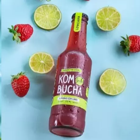 Kombucha morango c/ limão 280ml