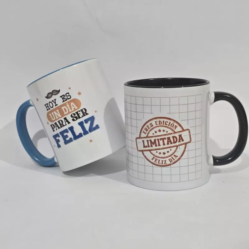 Mug color interno y oreja padre
