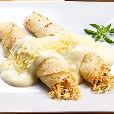 Extra de Panqueca de Frango ao Molho