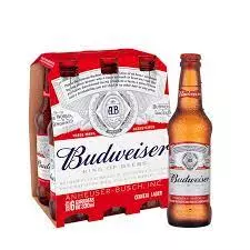 CERVEJA BUDWEISER LONG 6X330ML