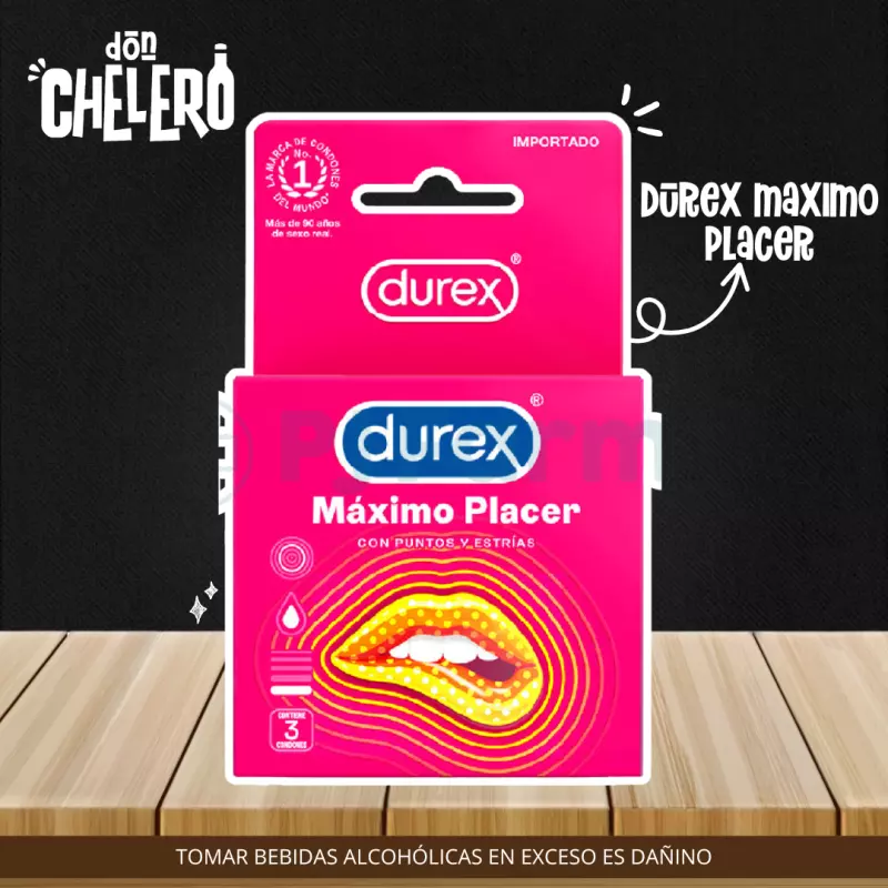 PRESERVATIVO DUREX MAXIMO PLACER