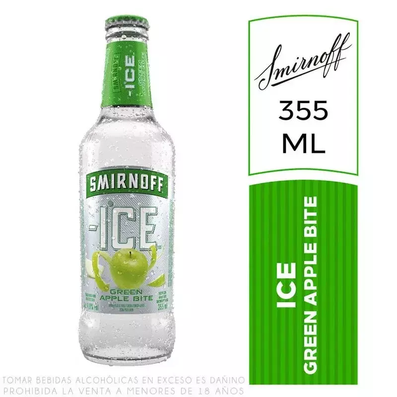 SMIRNOFF ICE GREEN APPLE (botellita)